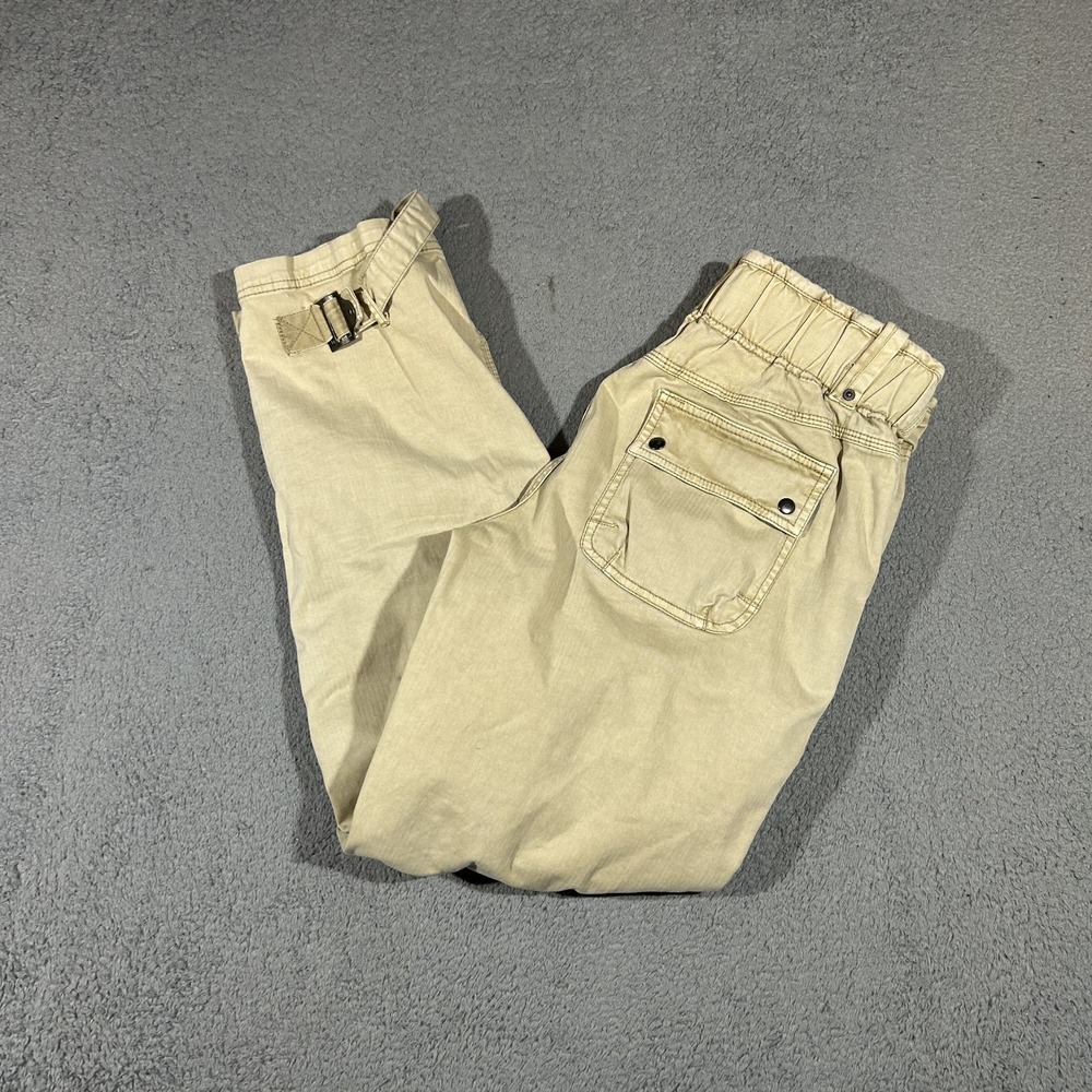 Free People We The Free Can't Compare Slouch Pants Women Small Beige Cargo #3977